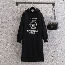 맨투맨원피스 롱 후드 겨울 루즈핏 여성