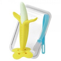 앙쥬 바나나 치발기 세트 (케이스+집게) 국민치발기, 앙쥬 기린 치발기 세트 (집게+케이스)