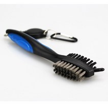골프공세척기 휴대용 관리용품 양면 황동 와이어 나일론 청소 키트 도구 골프 브러시 클립 그루브 볼 클리너 핫 미니 액세서리, 3.파란
