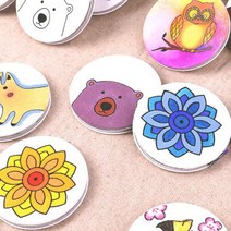 대진교육 민화샵 패브릭 손거울, 패브릭 손거울 뒷면