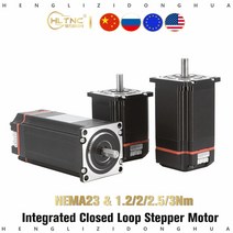 새로운 Nema23 하이브리드 통합 폐 루프 스테퍼 모터 1.2N 2N 2.5N 3Nm D 8mm 23 3D 프린터 용 드라이브 CN, 02 2N