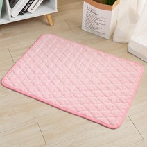 펫니멀리즘 강아지 고양이 극세사 사각 방석 S~2XL, 핑크