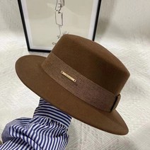 남성 페도라 모자 Tochino 가을 겨울 여성 낙타 양모 영국 스타일 복고풍 양모