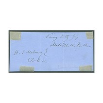 대법원장 멜빌 W. 풀러 - 사인 감성