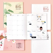메모 노트 스케줄 일정관리 먼슬리 플래너 일기장 날짜형 2023 다이어리 A4 빅사이즈, 플랜트