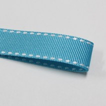 선물포장리본 꽃포장리본 골지 스티치 리본 (폭 5mm 길이90m)(폭 10mm/15mm 길이 45m), 43(소라)