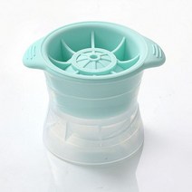 제빙기 얼음 소형 대형 제조기 캠핑용 사각 영업용 위스키 라운드 아이스 큐브 메이커 실리콘 볼 모양 구형 아이스 큐브 금형 기계 주방 가제 빠른 냉동고 아이스 금형 트레이, 초록