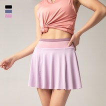 배드민턴 스커트 여성스포츠 짧은치마 테니스치마 노출방지 페이크레이어링 반바지 캐주얼 빠른건조