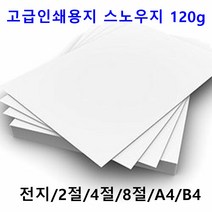 남도피앤피 스노우지 120g A4 B4 2절 4절 전단지 홍보물 카달로그 인쇄용지 레이저프린터, A6 1000매, 1개