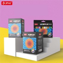 36색 JUPAI 아크릴 마카펜 그림 재료 미술 용품 돌 머그잔 나무 패브릭 캔버스, 24색