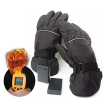 유니 스노우 스키 장갑 방수 가열 Guantes 모토 터치 스크린 배터리 구동 오토바이 레이싱 라이딩 스키 장갑 겨울, 다른