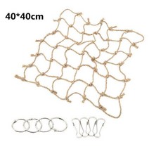 40*40cm Parrot Climbing Net Bird Toy Swing Rope Stand Hammock With Hook Hanging Chewing Biting Toys, 40x40cm