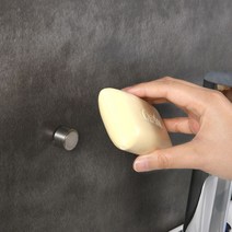 스테인리스 접착식 마그네틱 비누걸이 홀더, 원통 접착식, 원통 접착식 비누홀더