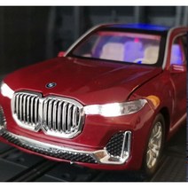 BMW 다이캐스트 자동차모형 피규어 미니카 X7, 단일사이즈, (레드색선물상자)