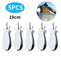 3/4/5PCS 잉어 낚시 로켓 피더 14.5cm 19cm Spod 폭탄 플로트 미끼 홀더 펠렛 액세서리, [10] 5PCS 19CM Black