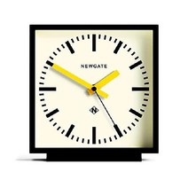 NEWGATE 뉴게이트 앰프 사일런트 스윕 벽난로 탁상시계, 노란색