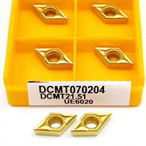 저렴한 인덱서 블 선반 부품 10 개 DCMT070204 VP15TF UE6020 US735 가공 금속 공구 카바이드 CNC DCMT 밀, 02 UE6020_01 DCMT070204
