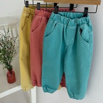 원이가게 아동 유아 주니어 남아 여아 멋스러운 면 스판 바지 피그 조거 팬츠 7~19호