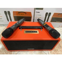 새로운 CROWN JEWEL TL929 휴대용 노래방 사운드 블루투스 마이크 스피커 오렌지