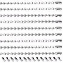 남자 패션 목걸이 펜던트 커플 10 개몫 15-100cm 스테인레스 스틸 2.4mm 볼 체인 팔찌 키 체인 악세사리 개 태그 보석 액세서리 찾기