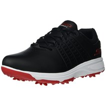 Skechers 남성용 토크 방수 골프화 블랙/레드 밑창. 스케쳐스