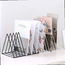 매거진랙 신문 전단지 거치대 서류 종이 진열대 정리대 책꽂이 잡지꽂이 북스탠드 책꽂이선반, 화이트 옵션선택