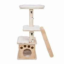 키밍 / 고양이 반려묘 원목 캣 타워 놀이터 캣하우스, 쿠팡01 1, 쿠팡01 본상품선택