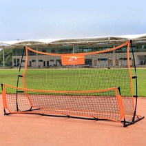 축구 훈련용품 리턴볼 네트 그물망 축구리바운더 축구교실 슛팅 매트 연습기, 오렌지