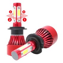런라이트 4면 LED전조등 LED광원, 881, 2Ea, 881