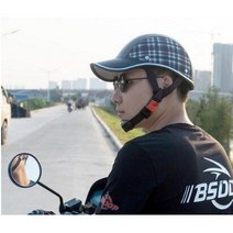 오토바이 스쿠터 오픈페이스 헬멧 경량 반모 전동킥보드 가벼운 모자 하이바 안전모 안전모자, 검정