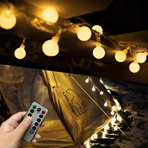 LED 감성 캠핑 전구 스트링 파티 라이트 줄조명 오징어등 와이어 앵두 알전구 야외 조명 무드등, 03_투명버블전구 대_5M 50구, 1개