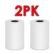 ZM03 미니 라벨 메이커 휴대용 열전사 프린터 영수증 블루투스 USB Inkless Print on Windows Android PC Bill Makers, 2Roll Thermal Paper_EU 플러그