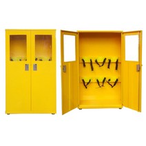 KIT-126 3구 고압가스용기보관함 가스통 산소통보관함 안전보호구함 인화성물질보관