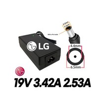 LG모니터M235IPS M235IPS-PN M235IPSM MX235IPS MX235IPSM MX238 MX238DM MX235D MX235DM전용 19V 3.42A어댑터, 어댑터 + 3구원 파워코드 1.5M, 1개