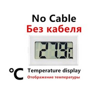 분광계 광도계 적외선 미니 디지털 LCD 실내 편리한 온도 센서 습도계 온도계 게이지, T-No Wire White