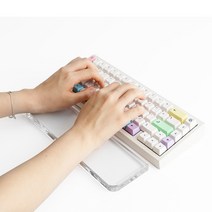Ekeepment 아크릴 키보드 손목 받침대 팜레스트, 60%배열, 1개