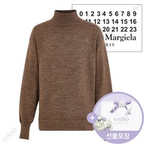 [메종마틴마르지엘라] [메종 마르지엘라]【무상교환/무상반품】전사이즈 니트 엘보패치 울 터틀