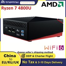 미니PC 데스크탑 고사양 저렴한 amd windows 11 ryzen 7 4800u 8 코어 16 스레드 2.5g lan ie3.0x4 ssd 게임용 컴퓨터 3x4k uhd, 라이젠 5 4500u 와이파이6, 영국, 16GB DDR4 256GB NVMe