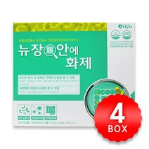 신바이오틱스 유유제약 뉴장안에화제 유산균 450mg x 60캡슐 x 4박스