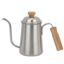 핸드드립 미니케틀 스테인리스 우드 캠핑용 경량 주전자 650ml 소품 백패킹용품 굿모닝 스토어 304 스테인리스 스틸 사광가두꺼운 일본식 핸드드립 커피 포트 나무자루 캠핑포트, 나무손잡이304스테인리스스틸손떨림650ml