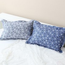 이솔홈 국내산 시클로 베개/도레이솜포함/40x60, 블루(솜포함)40x60