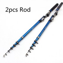 2pcs 186cm 록키 낚싯대 탄소 텔레스코픽 스피닝 낚싯대 M 전원 빠른 손 낚시 태클 루어로드 저렴한 가격로드, 규격 없음