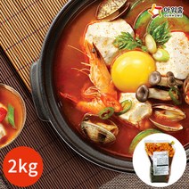 아워홈 해물 순두부찌개 양념장 2kg x 1봉, 1개, 상세설명 참조