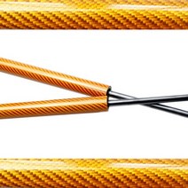 Toyota land cruiser prado j150 2009-2019 용 전면 후드 스트럿츠 lexus gx460 자동 보닛 가스 스프링 리프트지지 댐퍼 소품 520mm, 주황색 탄소 섬유