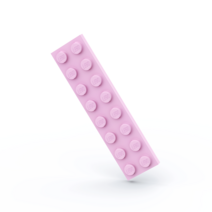 LEGO 레고 3034 2x8 베이직 블럭 부품 파트 브릭 세트, 핫핑크14개