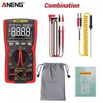 ANENG SZ18 멀티테스터기 디지털 멀티 미터 9999 Professional True RMS 멀티미터 multimeter tester 멀티미터기 아날로그 테스터 멀티 미터 D, CHINA, SZ18 Red min