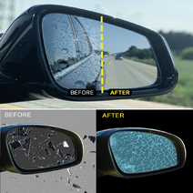 메이빈 사이드미러 초강력 발수코팅 필름 비오는날 선명한 시야확보 김서림방지 발수필름 필수품, 구매클릭 후 주문번호-차종-연식 순 기재요망
