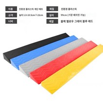 방문 문턱 경사판 4컬러 걸림방지 미끄럼방지 경사로 로봇청소기 휠체어 방지턱 오르막 매트, 블랙