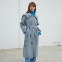 에고이스트(EN4TC004) 싱글여밈 새일러 벨티드 롱 코트