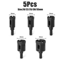 타일커팅기 타일절단기 다이아몬드 브레이징 코어 드라이 비트 20-35mm 5 개 도자기 타일용 대리석 화강암, 01 5PCS, 01 5PCS